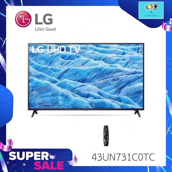 LG Smart TV 4K UHD TV 43 นิ้ว 43UN73 รุ่น 43UN731C0TC (แถมเมจิกรีโมทในกล่อง) (43UN731C)