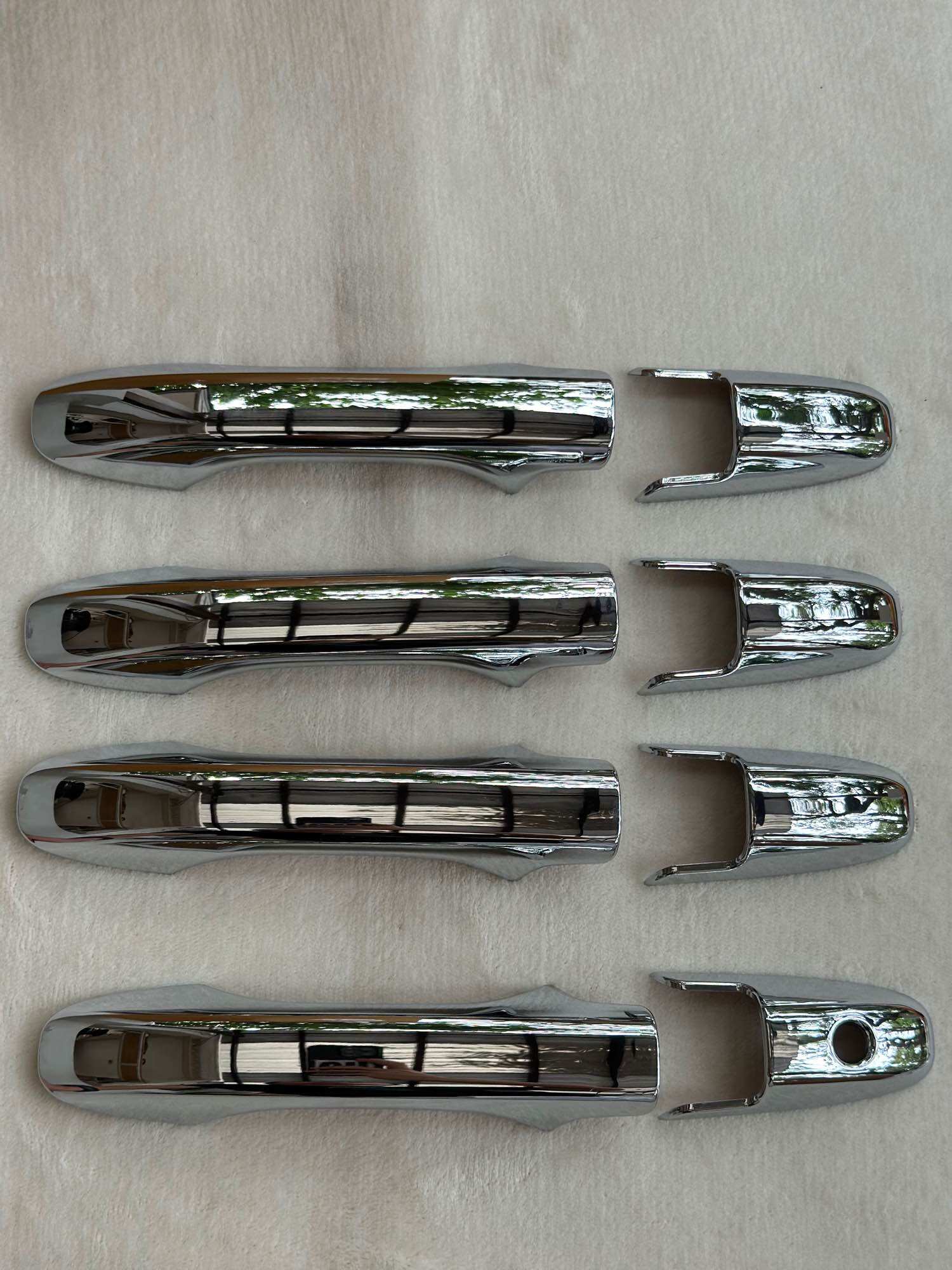 ครอบมือเปิด รถยนต์ Honda City 2008-2012 โครเมี่ยม 4 ประตู พร้อมกาว2หน้า ราคา 380 บาท*ส่งฟรี