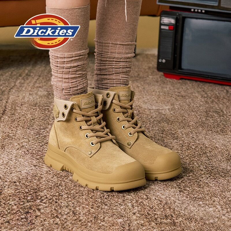 Dickies | Dickies Women's Martin Boots Thick Bottom Outdoor Climbing Shoes Anti-Kick Anti-Slip Workwear Short Boots Winter Casual Round Toe ราคา 3,661 บาท*ส่งฟรี