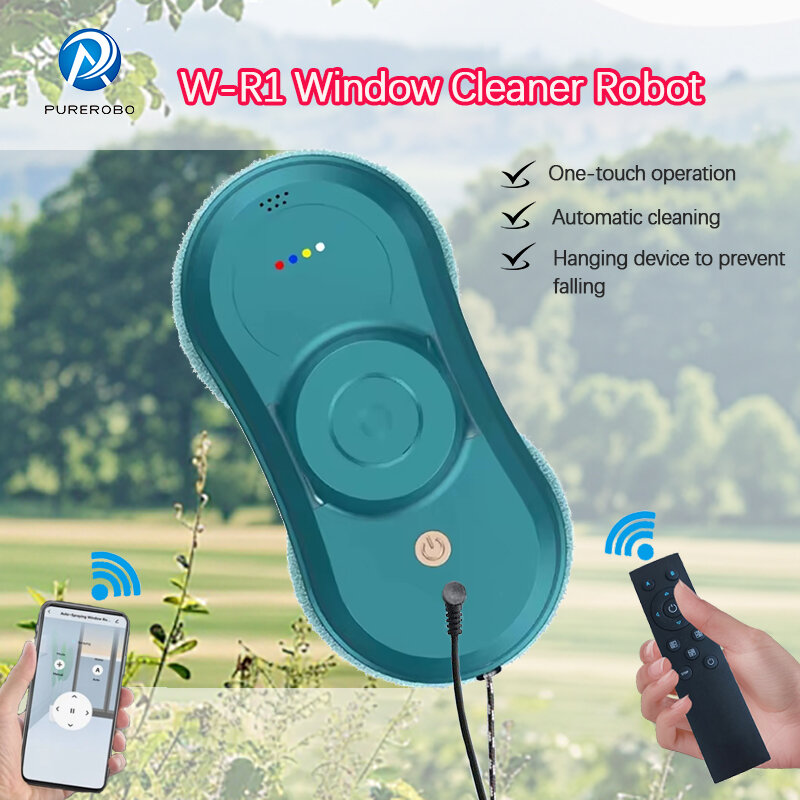 Purerobo W-R1 หุ่นยนต์ทําความสะอาดหน้าต่าง การควบคุมแอปอัจฉริยะ การทําความสะอาดกระจกอัตโนมัติ พลังดูดสูง เครื่องดูดฝุ่นหุ่นยนต์ไฟฟ้า ราคา 3,830 บาท*ส่งฟรี