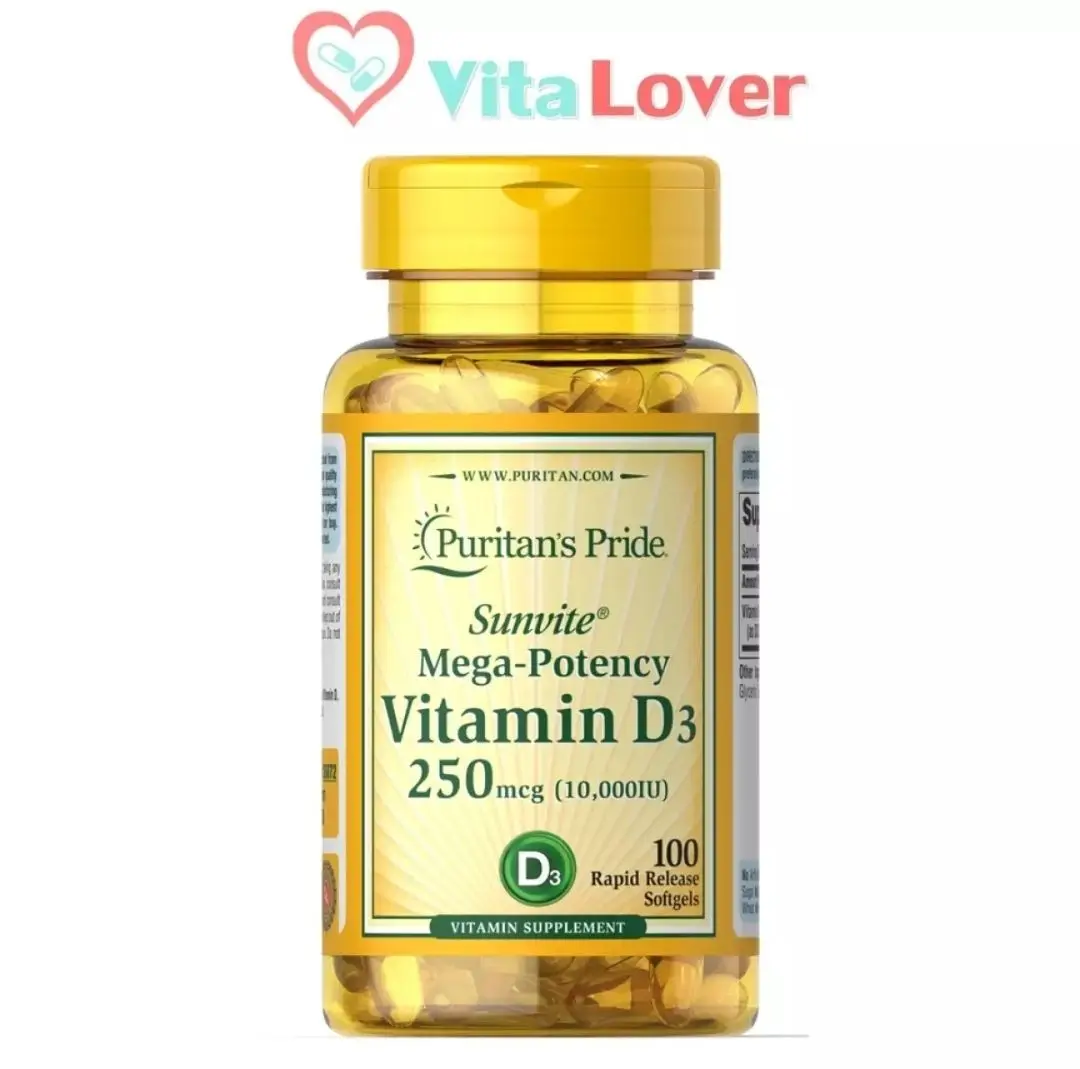 Puritan Vitamin D3 10,000IU / 100 Softgels