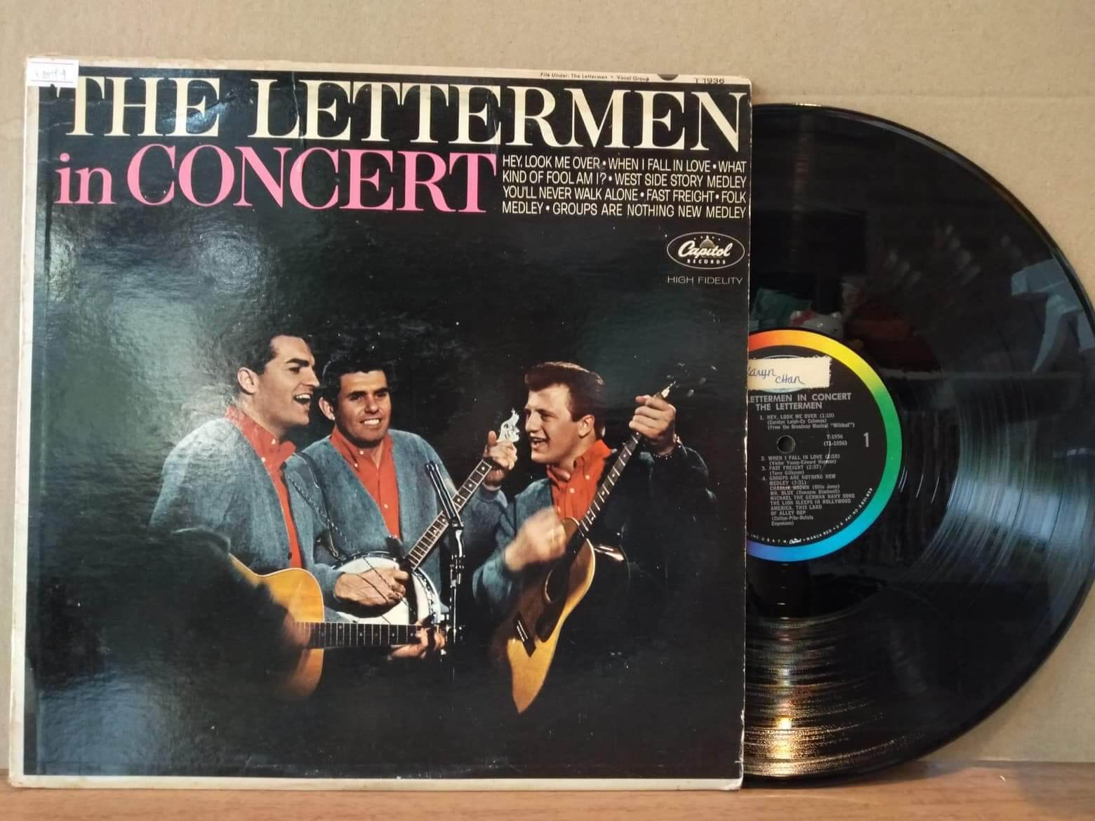 The Letterman in concert แผ่นเสียงเพลงสากล VG/VG++