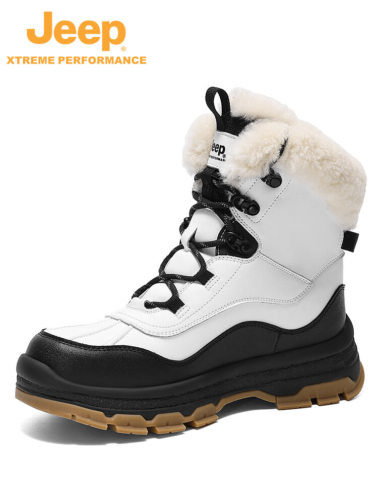 Jeep | Outdoor Snow Boots Men's Women's Winter Waterproof Non-slip Martin Hiking Shoes Cotton Up Boots Jeep/Guipai Leisure Series ราคา 8,291 บาท*ส่งฟรี