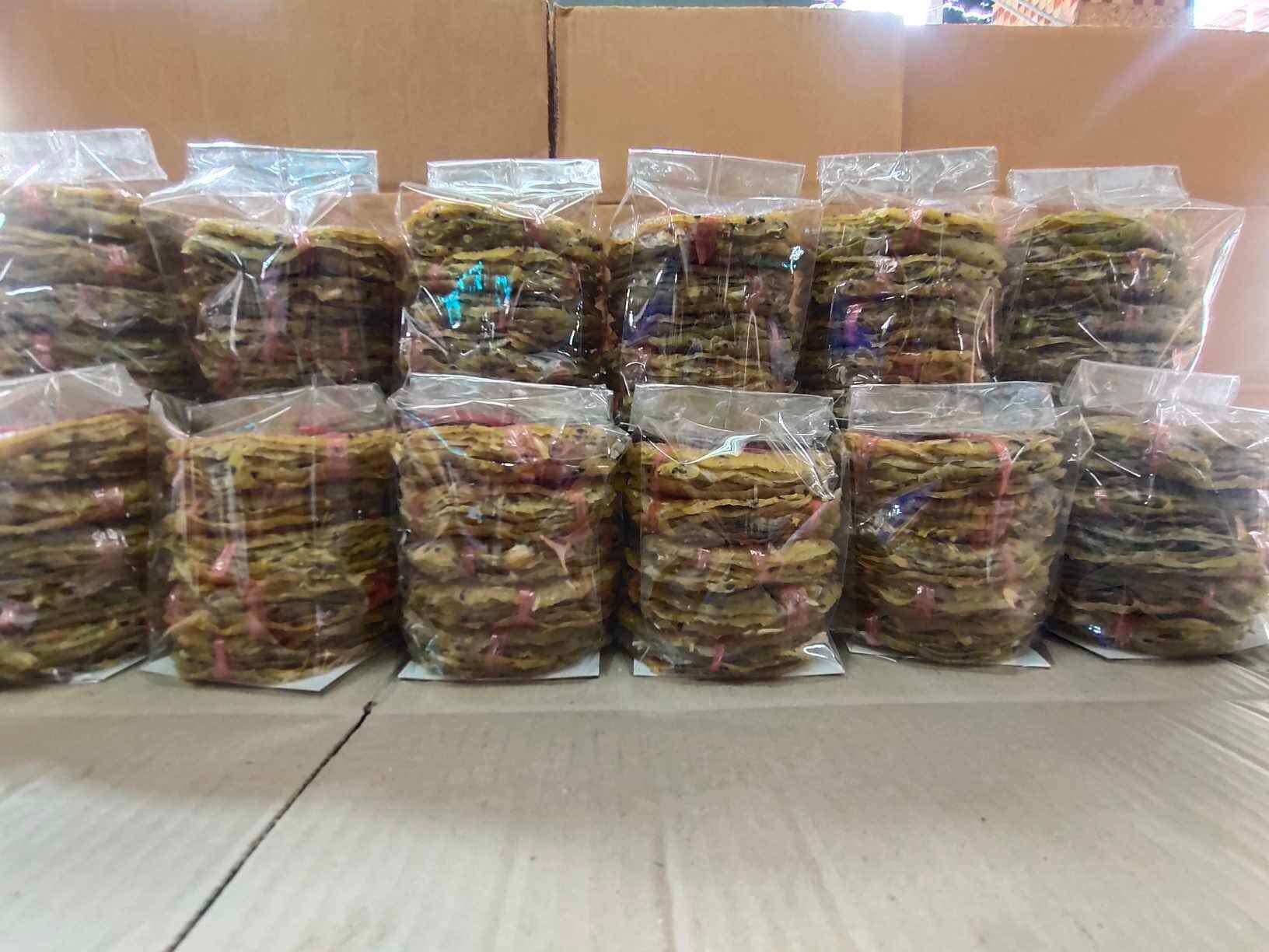 Sesame Rice Crackers (Small Sheets) 1 Pack Contains 5 Bundles (40 Sheets) Price Is Only 99 Baht. ราคา 129 บาท*ส่งฟรี