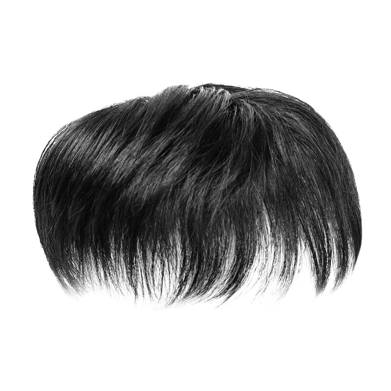 WeiWei | Natural Short Hairstyle Wig Hand-made Top Hair Replacement Full Real Hair Conceal Baldness ราคา 3,739 บาท*ส่งฟรี