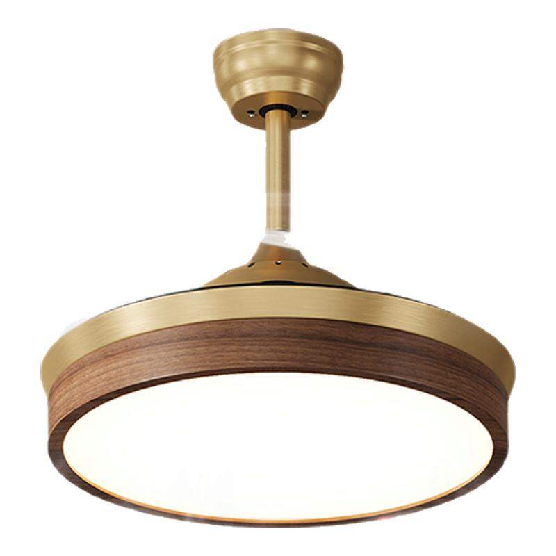 SUOYAN | Copper Silent Eye-Protecting Invisible Fan Light Walnut Wood Retro Style ราคา 7,407 บาท*ส่งฟรี