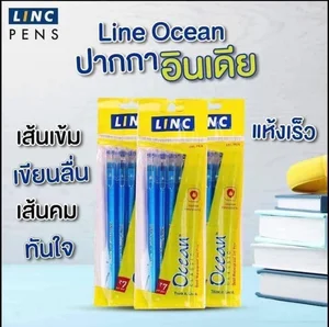 ภาพหน้าปกสินค้า🔹ปากกาหมึกเจลอินเดีย🔺 Linc Ocean 🖌 เส้นเล็กขนาด 0.5 mm เส้นคม กันน้ำ 💦 ที่เกี่ยวข้อง