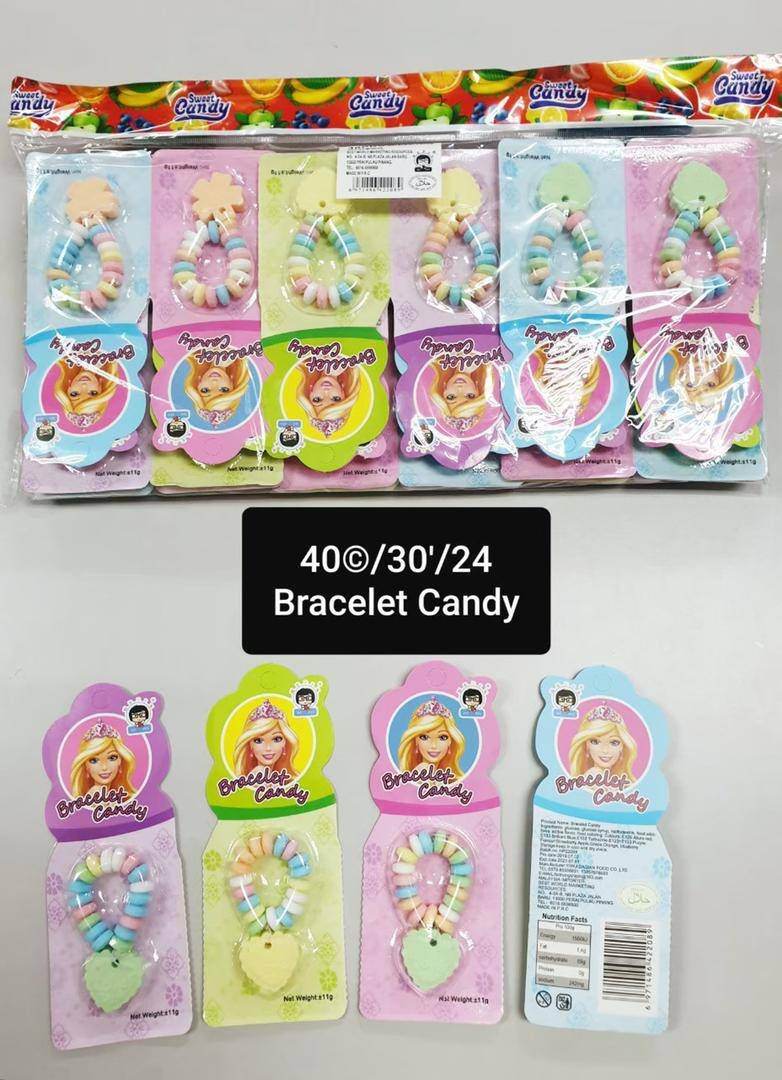 Bracelet Candy ลูกอมสร้อยข้อมือ คละสีน่ารัก 1แพ็คมี30ชิ้น สินค้าใหม่