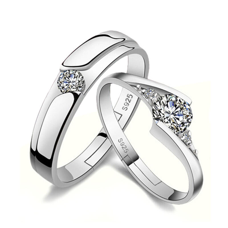 Couple Ring Korean Opening Love Couple Couple Rings Wedding Men and