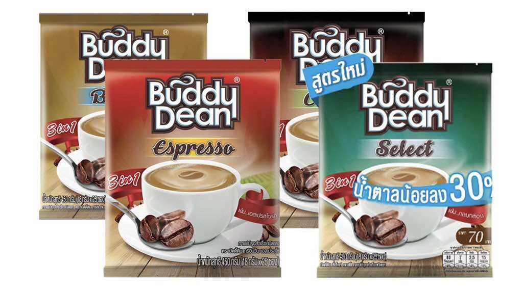 บัดดี้ดีน กาแฟปรุงสำเร็จชนิดผง 3 อิน 1 ขนาด 450 กรัม(18gx25ซอง) ราคา 79 บาท*ส่งฟรี