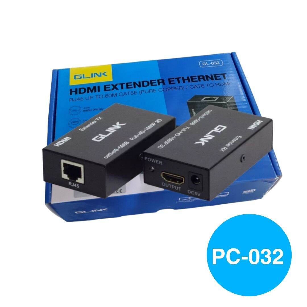 GLINK HDMI OVER EXTENDER 60M. GLINK(PC032),(PC044) Lazada.co.th