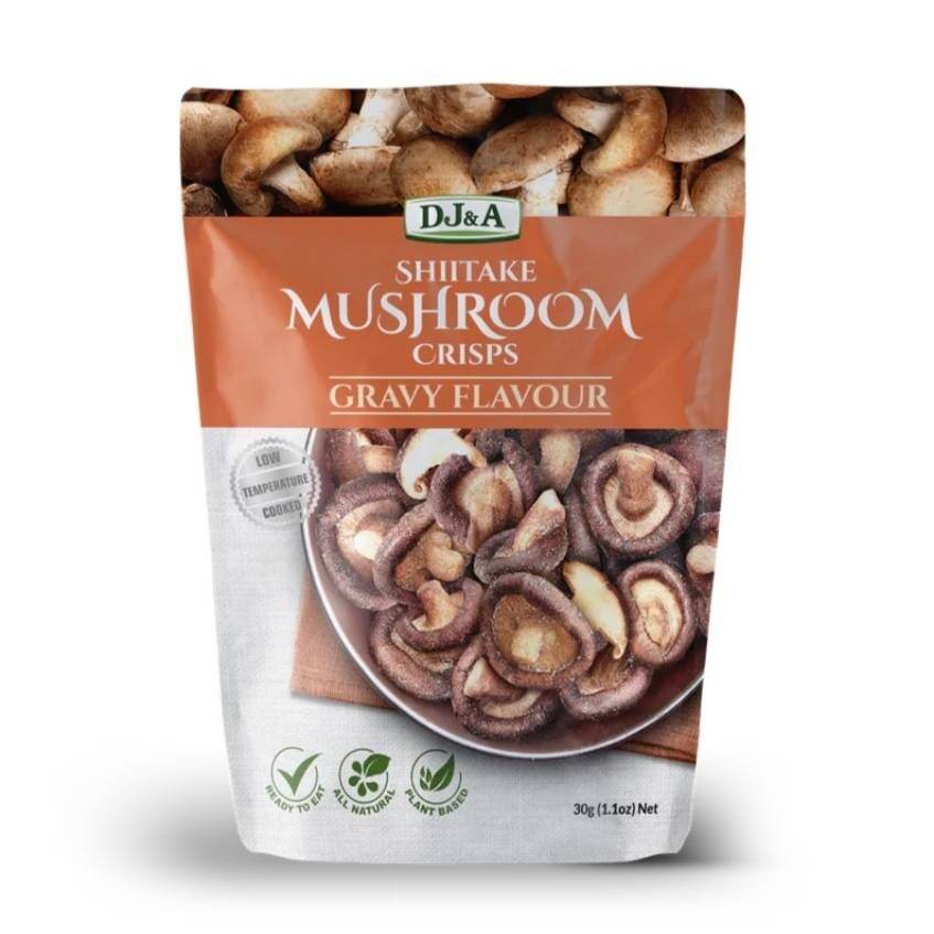 🇦🇺 DJ&A Shitake Mushroom crisps//เห็ดอบกรอบ 150กรัม/300กรัม Lazada.co.th