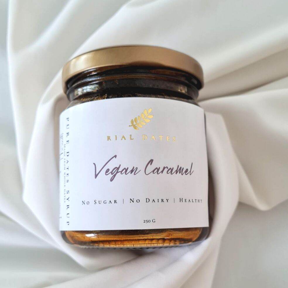 Rial Dates - วีแกนคาราเมลไซรัปทำจากอินผาลัม 100%
Vegan Caramel  [วีแกน | ไม่มีน้ำตาล]