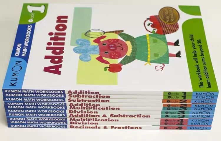 KUMON Math Workbooks For Grade 1- Grade 4 English Version - kidsbookcm ...