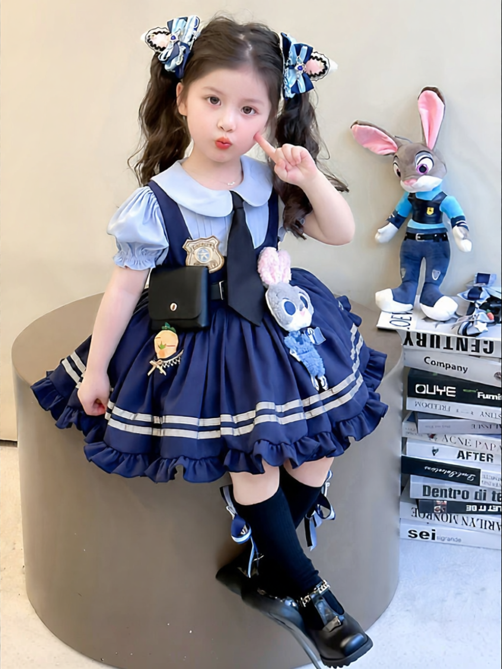 ป้ายยาชุด Lolita Princess สุดน่ารัก! YUEJI Rabbit Officer ชุดเดรสซัมเมอร์ที่ต้องมีติดตู้
