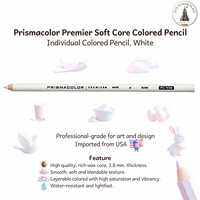 ดินสอสีไม้ กันน้ำ ระบายนุ่มลื่น Prismacolor Premier Soft Core สีขาว White PC938 จำหน่ายแยกแท่ง