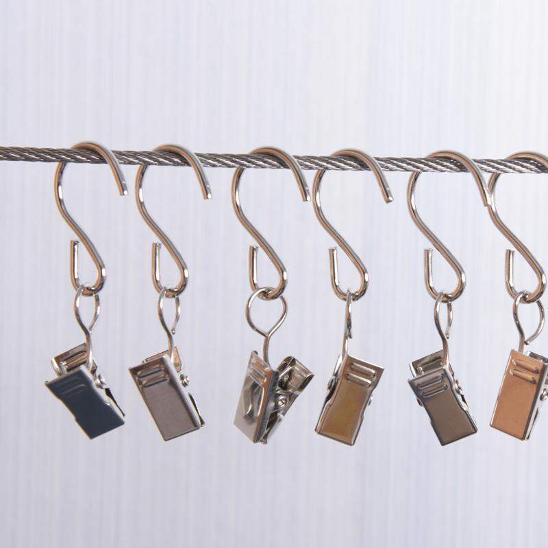 เลือกซื้อ ผ้าม่าน Modern Simple Cute S-Shaped Curtain Hooks Clips Curtain Tie Backs Home Decorative Fabric Accessories Curtain Buckles ราคาพิเศษ มีเก็บเงินปลายทาง