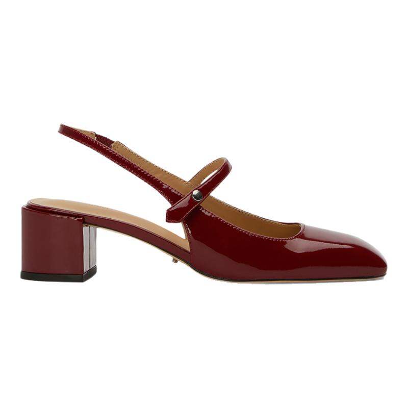 Tony Bianco | Low Heel Square Toe Mary Jane Slingback High Heels ราคา 8,013 บาท*ส่งฟรี