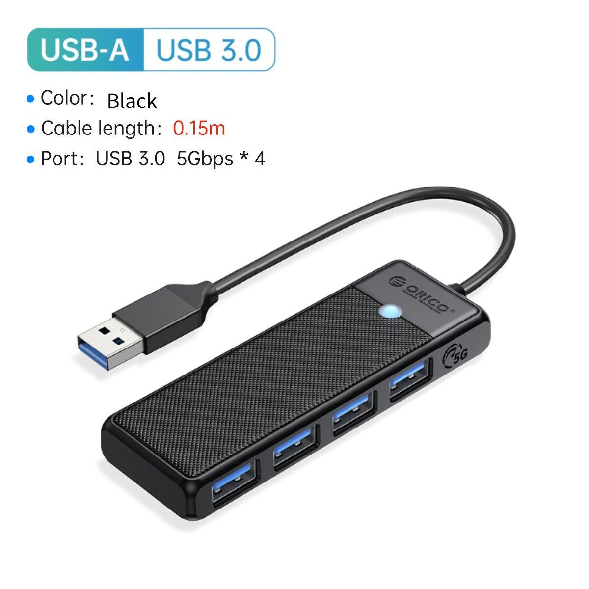 [ส่งจากไทย-ออกใบกำกับได้] ORICO USB C HUB 3.0 Type C 4 Port Multi USB ...