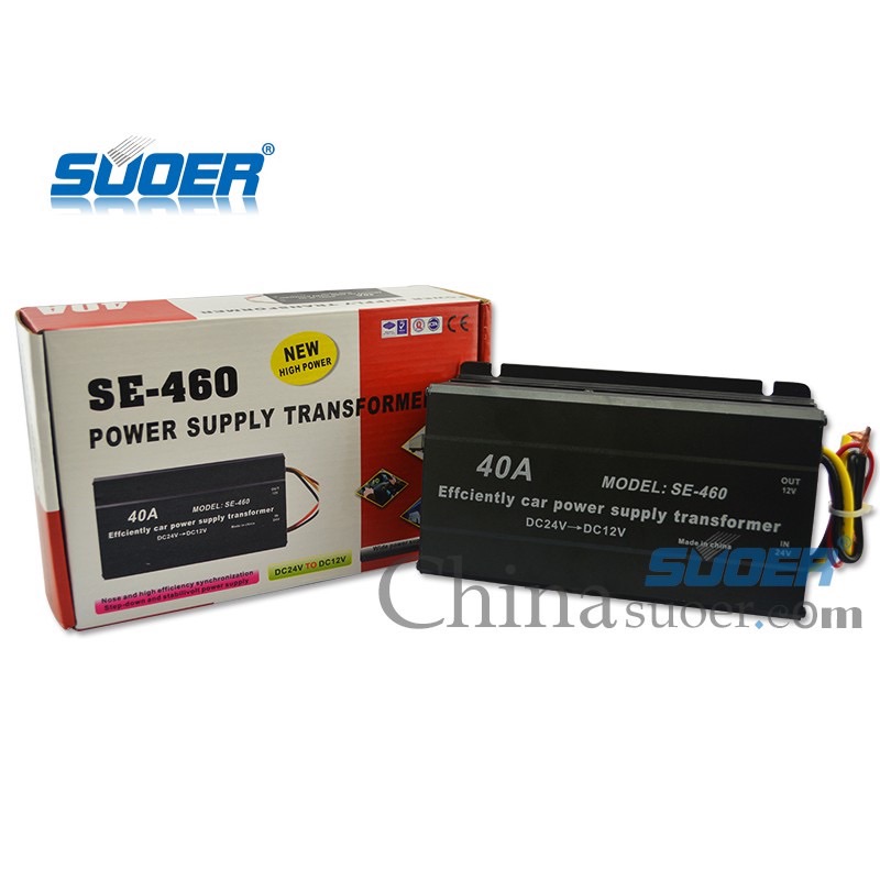 Suoer Single Output Type Converter 40A Car DC 24V to DC 12V Converter Car Step Down Converter