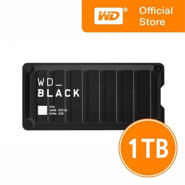 หน่วยความจำ SSD Solid State Drive WD Black P40 Game Drive 1Tb Usb3.2 Gen2X2 ภายนอกแบบพกพาที่ปรับให้เหมาะกับเกมเมอร์ ราคา 18,130 บาท*ส่งฟรี