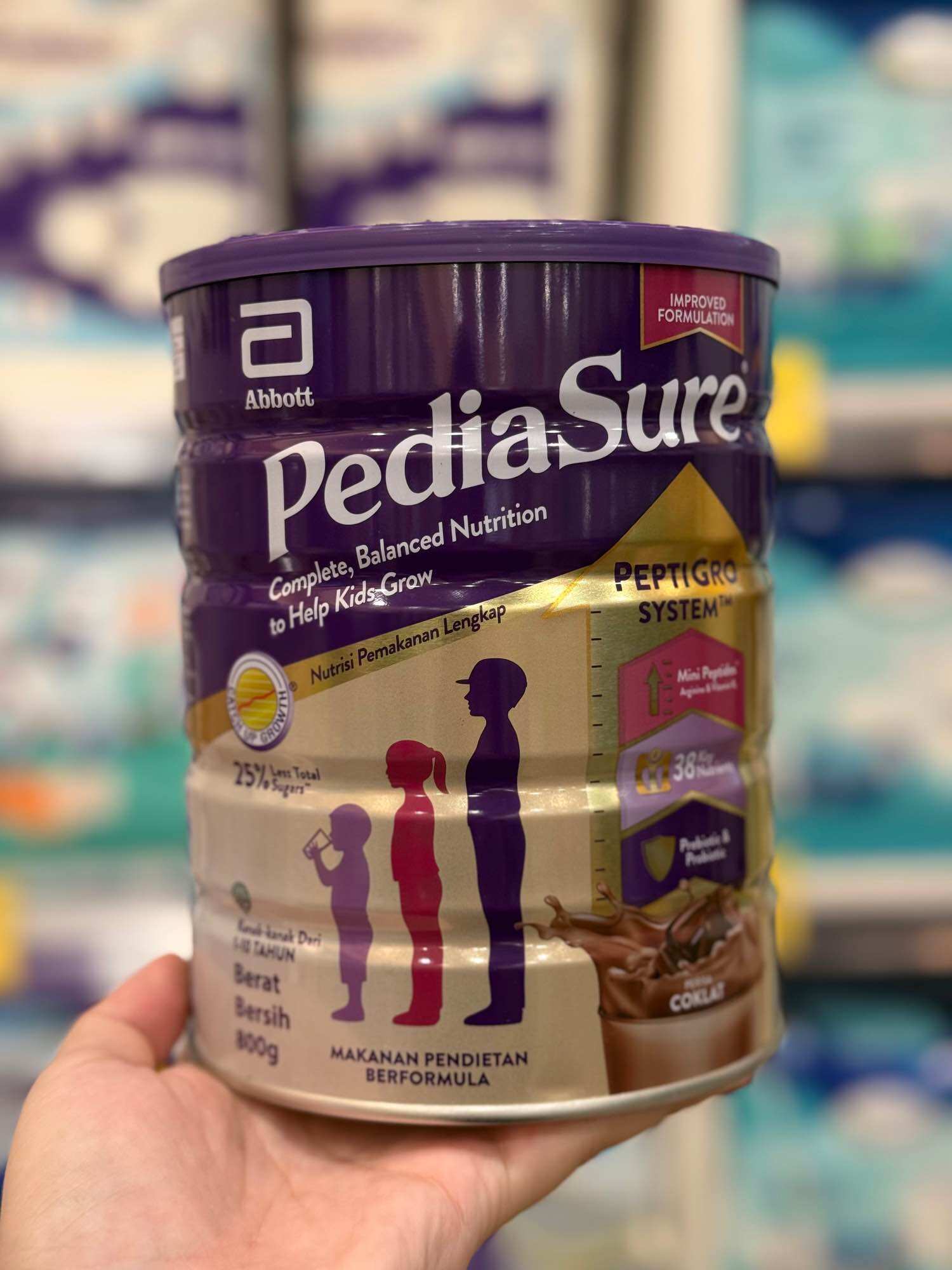 Pediasure 1-10 tahun chocolate 800 g