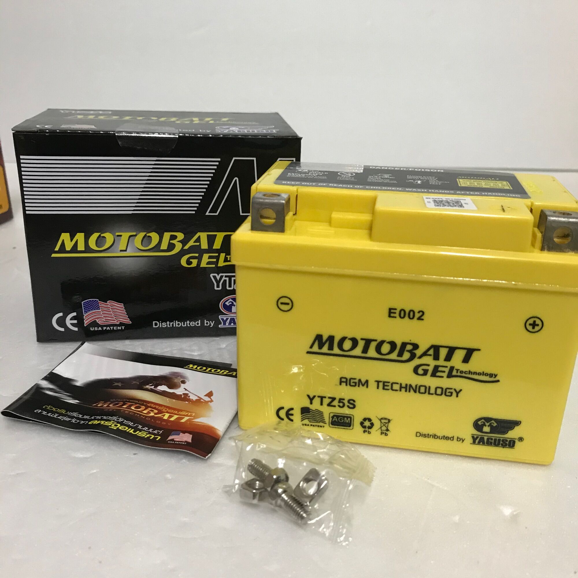 แบตเตอรี่ MOTOBATT GEL(YTZ5S) ของแท้ แบตเตอรี่มอไซค์ ใช้กับ HONDA CBR, WAVE, MSX, SONIC, MIO, NOUVO, FINO แบตเตอรี่แห้ง ราคา 550 บาท*ส่งฟรี