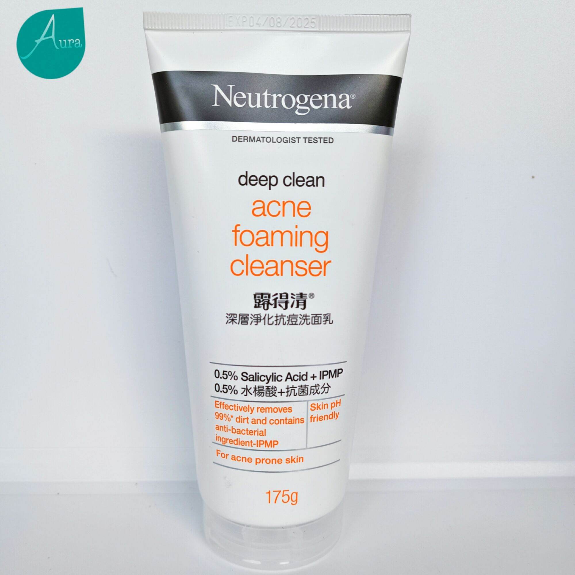 Neutrogena สีส้ม Deep Clean Acne Foaming Cleanser นูโทรจีน่า ดีพ คลีน ...