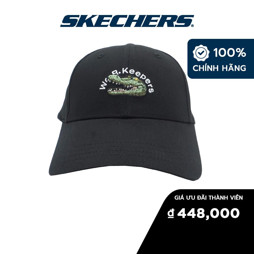 Skechers unisex nón lưỡi trai, mũ bóng chày thường ngày laughing animal - l422u090-02l2