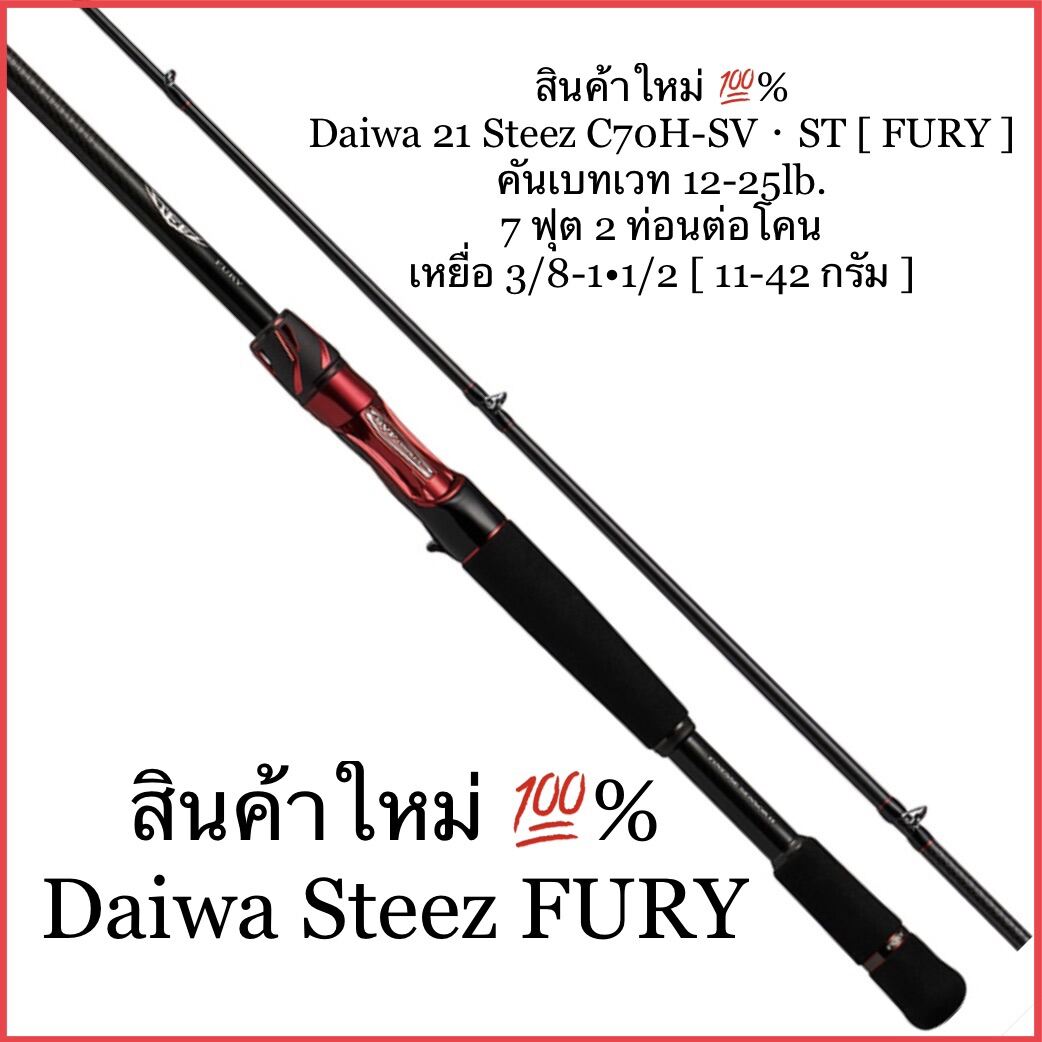 Amazon.com : Daiwa 21 Steez C70H-SV ST Baitcasting Model