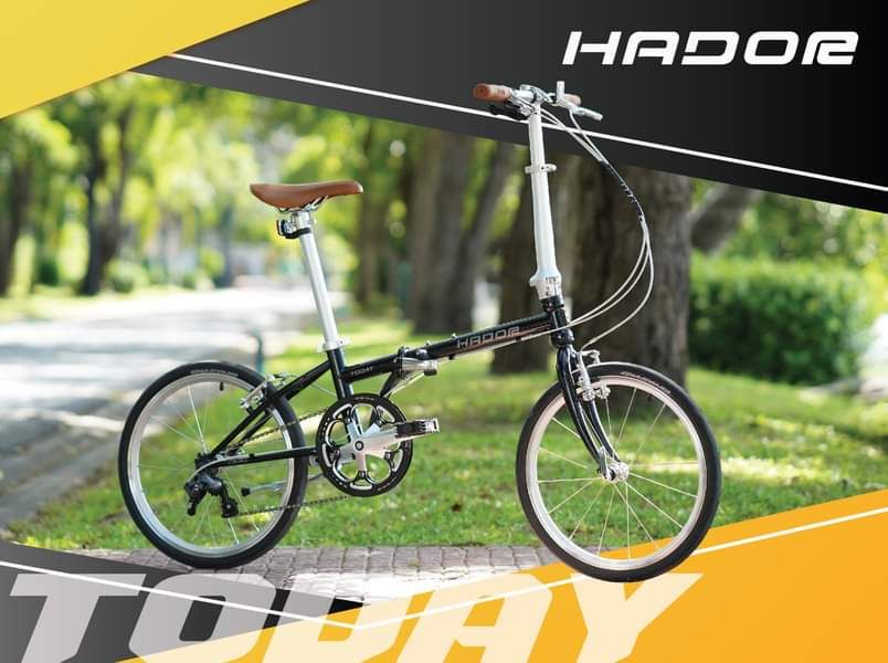HADOR รุ่น TODAY จักรยานพับได้เฟรมโครโมลี่ทรงคลาสสิก ล้อ 20×1.35 นิ้ว เกียร์ L-TWOO 3 สปีด ดุมแบริ่ง