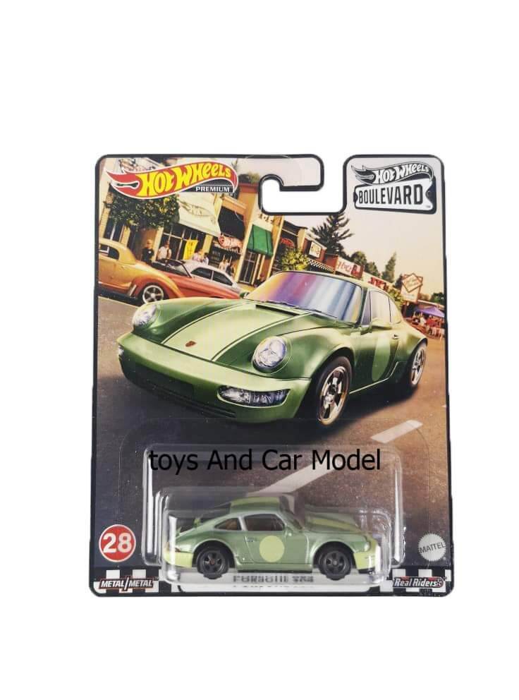 Hotwheels Boulevard รุ่น Porsche 964 เขียว ล้อยาง