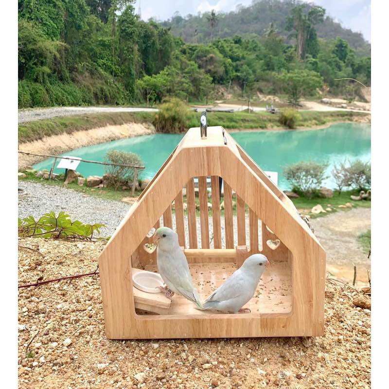 LP105 บ้านสัตว์เลี้ยง กรงนก พกพา คอนนก สไตล์มินิมอล สัตว์เลี้ยงขนาดเล็ก ชินชิลล่า กระรอก ชูการ์ นกแก้ว ฟอพัส ซันคอนัวร์ ราคา 1,790 บาท*ส่งฟรี