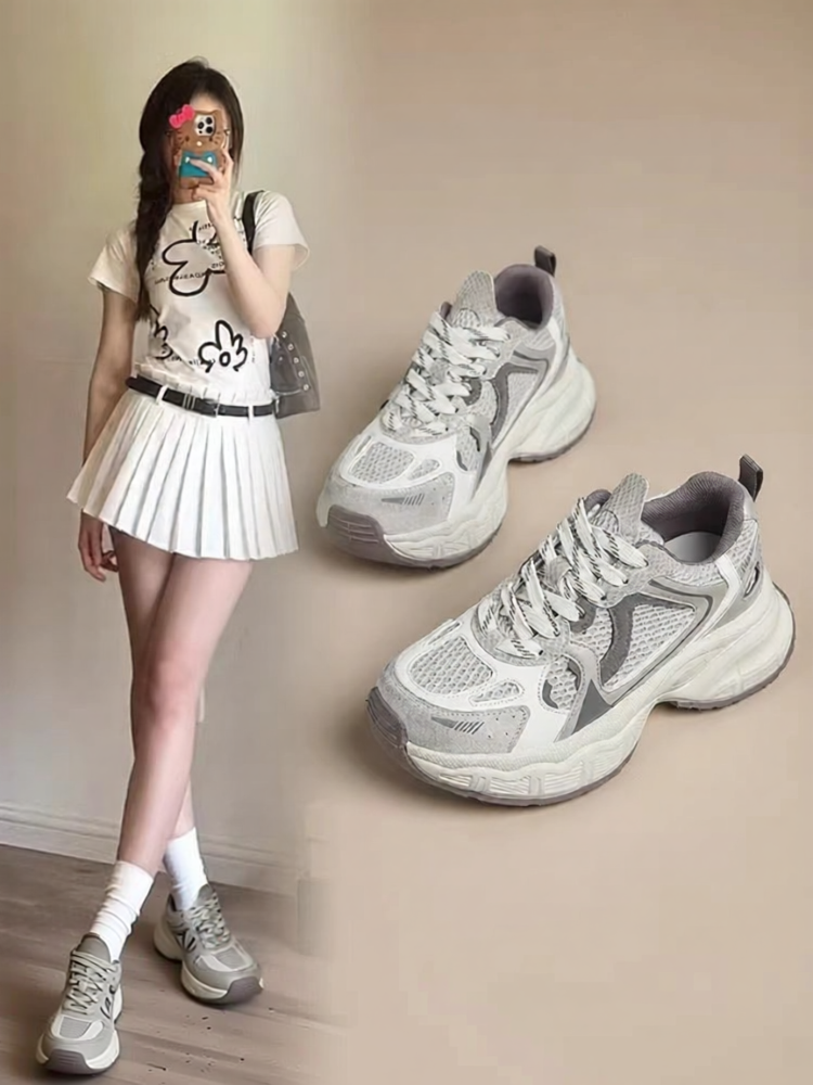 ST&SAT | Breathable Fashion Thick-Soled Casual Shoes ราคา  3,651 บาท*ส่งฟรี