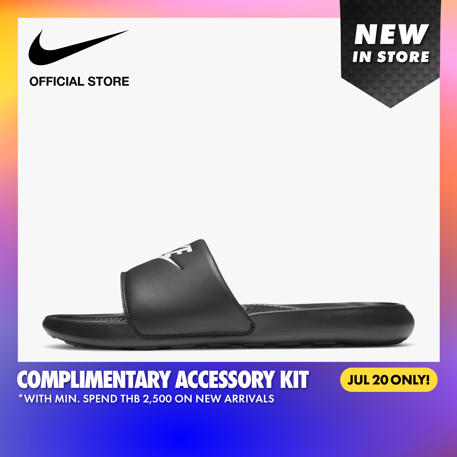 Nike Men's Victori One Slides - Black ไนกี้ รองเท้าแตะผู้ชายแบบสวม วิคตอริ วัน - สีดำ