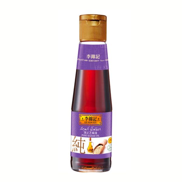 Sesame Oil น้ำมันงา 100% นำเข้า​ ตรา​ ลีกุมกี่​ Lee​ Kum​ Kee 207 ml.