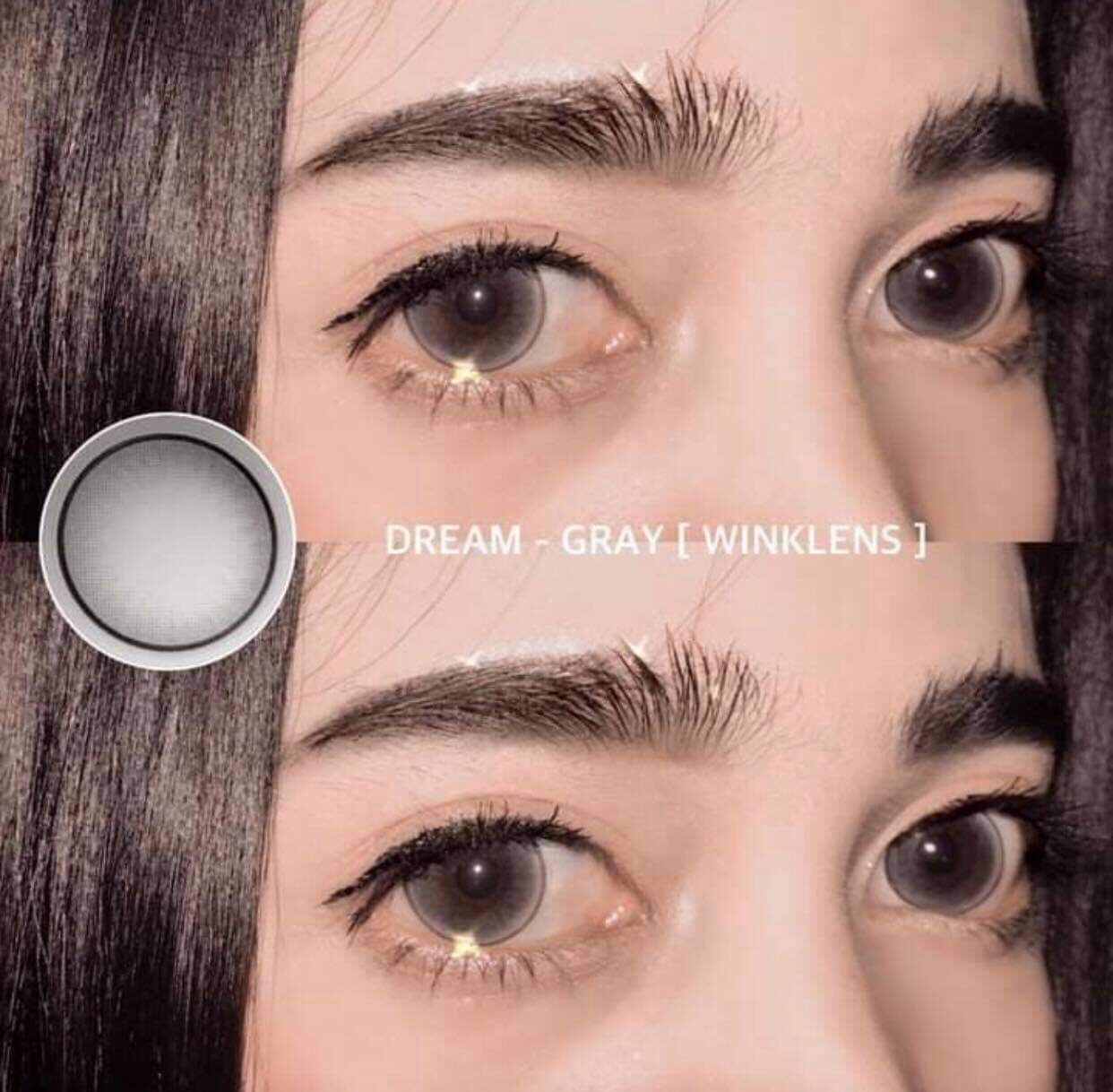 Big Eyes, Best-Selling Pattern, Gray Color, Sweet and Charming Eyes, Dream Gray, Popular Bigeye ราคา 65 บาท*ส่งฟรี