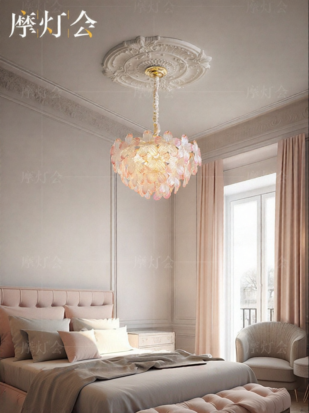 FANCY LAMP CLUB | Luxury Crystal Chandelier Romantic and Warm ราคา 7,266 บาท*ส่งฟรี