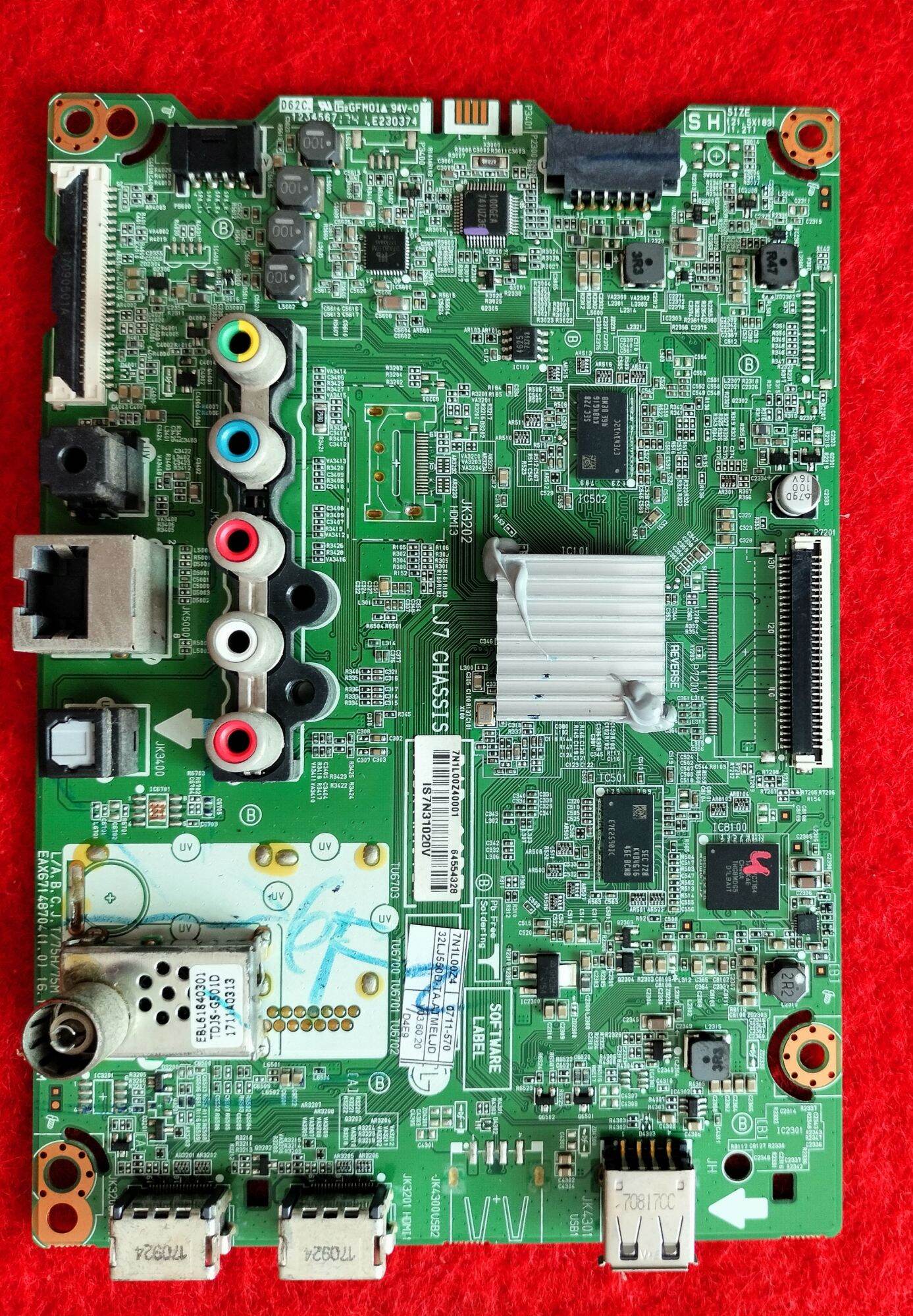 Lg Tv Motherboard Model 32Lj550D, Part Eax67148704 (1.1), 100% Genuine, Second-Hand, Beautiful Condition, Tested before Sending. ราคา 1,180 บาท*ส่งฟรี