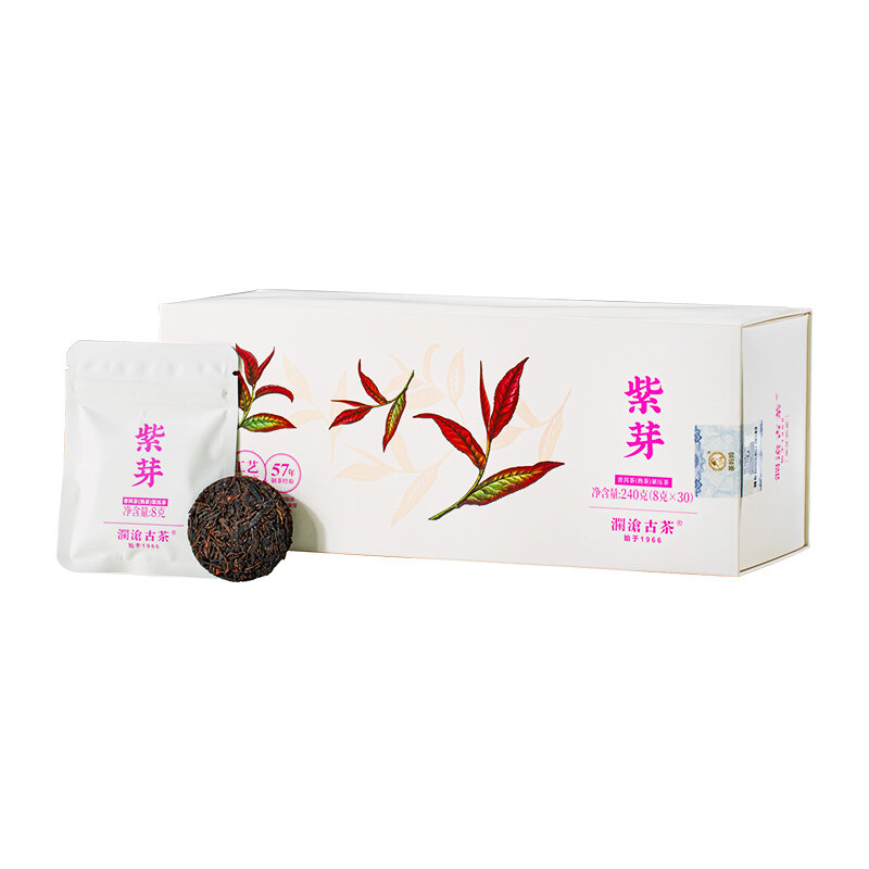 LANCANGGUCHA | Purple Bud 2023 Aged Ripe Pu-erh Tea Cake Gift Box ราคา 3,678 บาท*ส่งฟรี