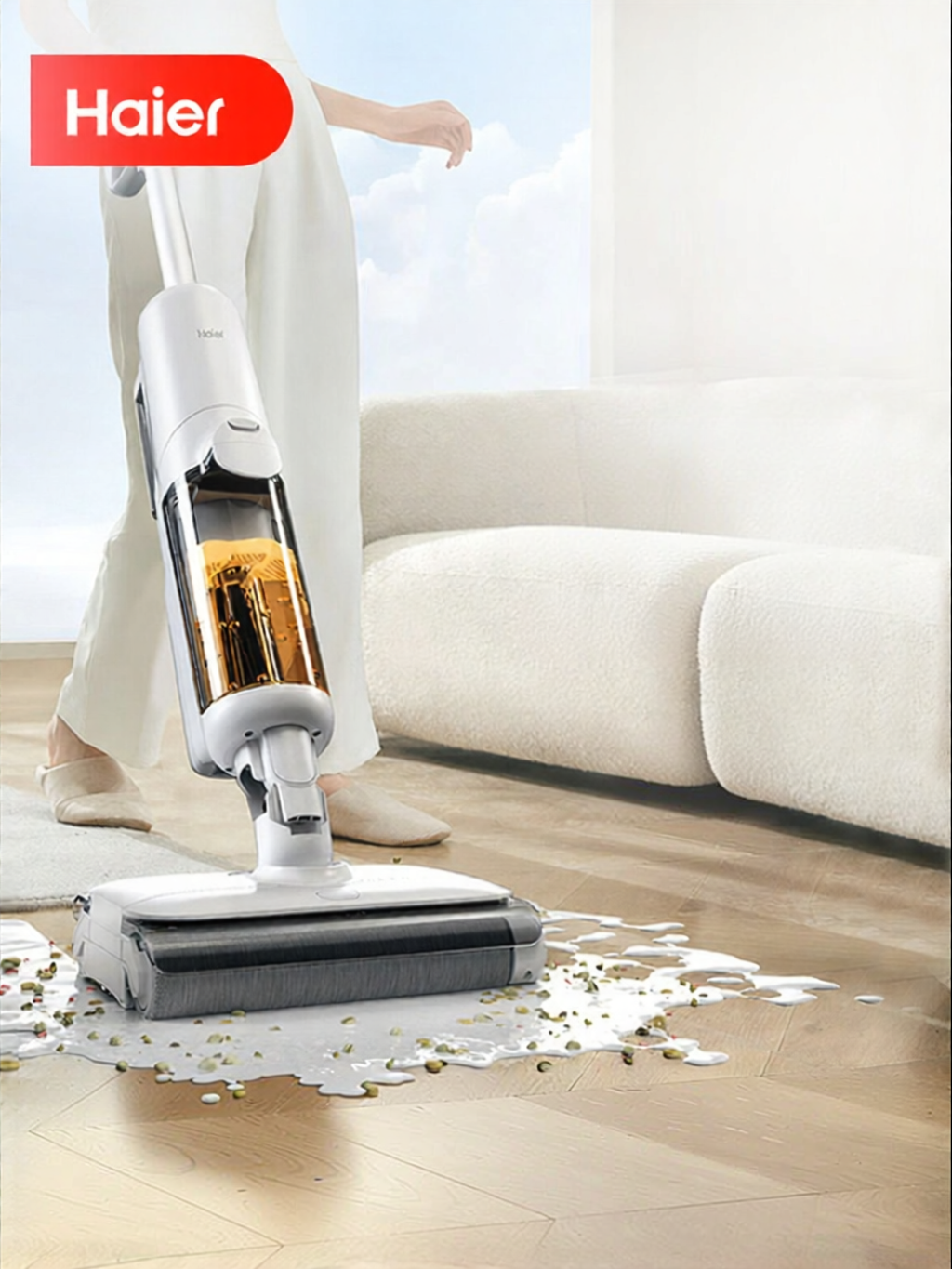 Haier | Smart Automatic Floor Cleaner Vacuums and Mops ราคา 23,925 บาท*ส่งฟรี