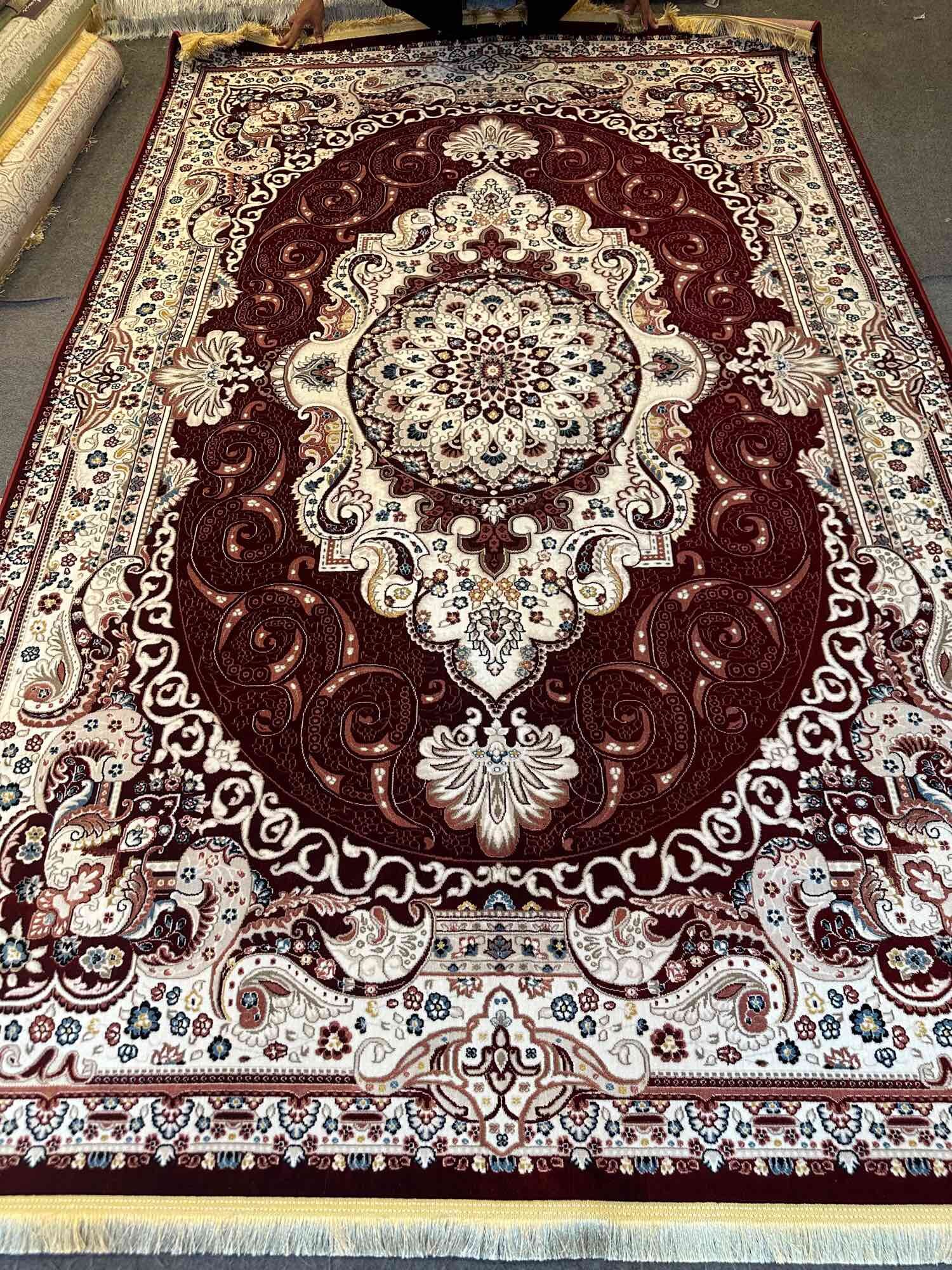 Aayahana Luxury Persian Carpet 2×3m – Bamboo Silk Thick Soft Pile | Handmade Style Turkish Rug ราคา 34,000 บาท*ส่งฟรี