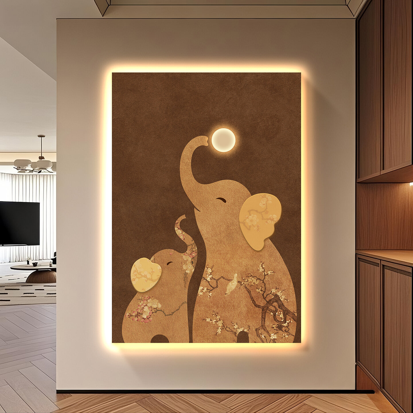 [XIANGTUYIN | Vintage Style Elephant Entrance Decoration Art Wall Painting,XIANGTUYIN | Vintage Style Elephant Entrance Decoration Art Wall Painting,] ราคา 4,319 บาท*ส่งฟรี