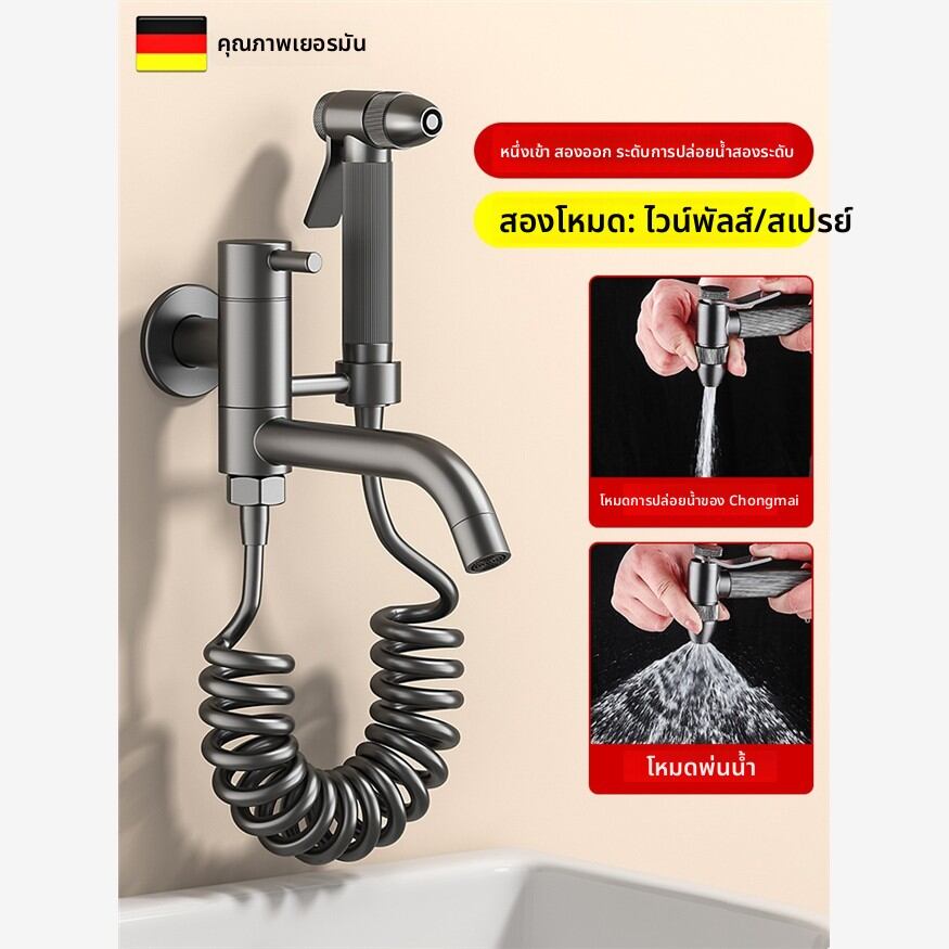 MONLEYTA | Copper Water Faucet with Shower Gun ราคา 3,802 บาท*ส่งฟรี