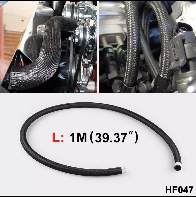GF1 E85 Ethanol Fuel Hose Black 1 M AN AN4 AN6 AN8 AN10 AN12 สายน้ำมัน