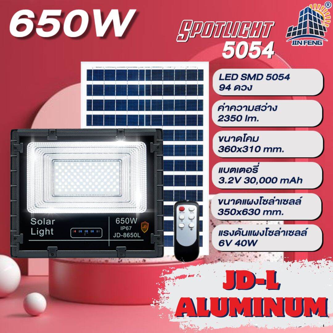 JD-82000L 2000W JD SOLAR LIGHT LED รุ่นใหม่ JD-L ใช้พลังงานแสงอาทิตย์100% ไฟโซล่าร์เซลล์JDแท้ โคมไฟสนาม โคมไฟสปอร์ตไลท์ โคมไฟโซล่าเซลล์ แผงโซล่าเซลล์ ไฟLED รับประกัน 3 ปี