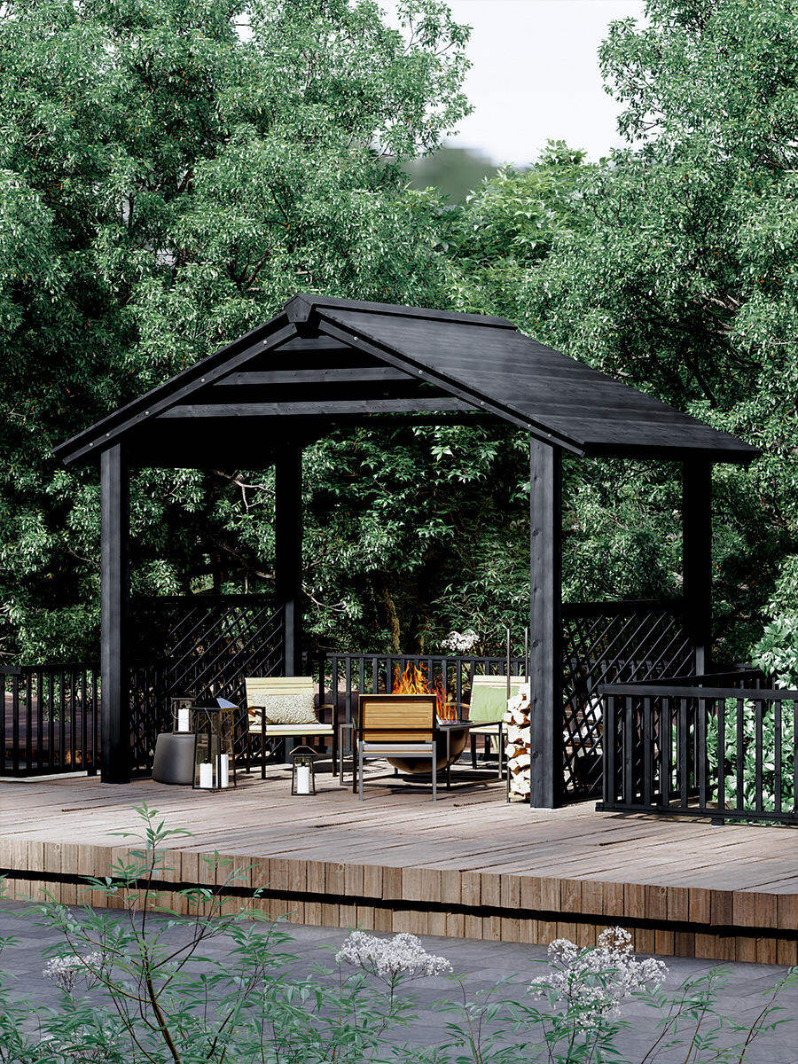 XiMei WoodWork | Outdoor Portable Assembly Chinese Style Wooden Pavilion