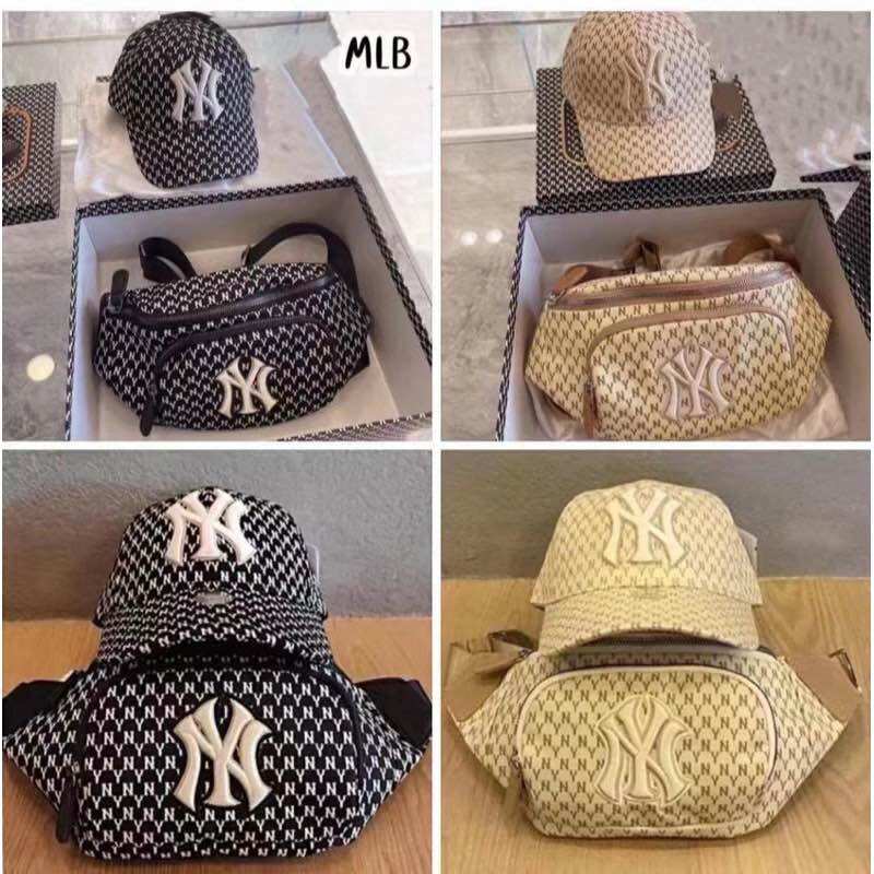 เซตหมวก + กระเป๋าคาดอก NY งานสวยมากก ได้ 2 ชิ้น * เซตคู่ดูโอ้ที่ต้องจัดเล๊ยยย มี 2 สี : ✅ดำ ✅ครีม*งานไม่มีกล่อง** ราคา 250 บาท*ส่งฟรี