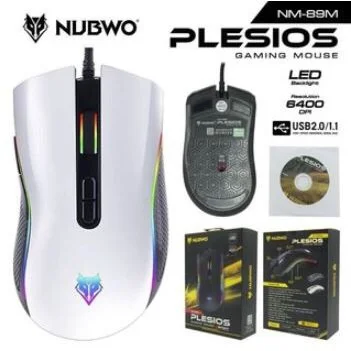 เมาส์ Nubwo Gaming Macro Mouse NM-89M เมาส์มาโคร เมาส์เกมมิ่ง ประกันศูนย์ 1ปี เม้าส์ Plesiois