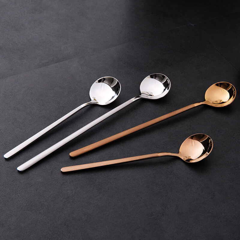 Home Home Stainless Steel Long Handle Spoon SubCoffee Honey Stirring